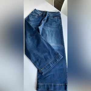 Old Navy Dark Blue Wide leg Cropped Jeans